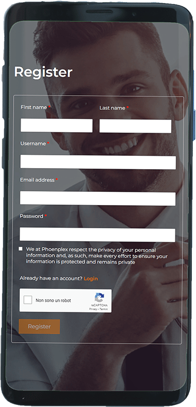 PhoenPlex-registrazione